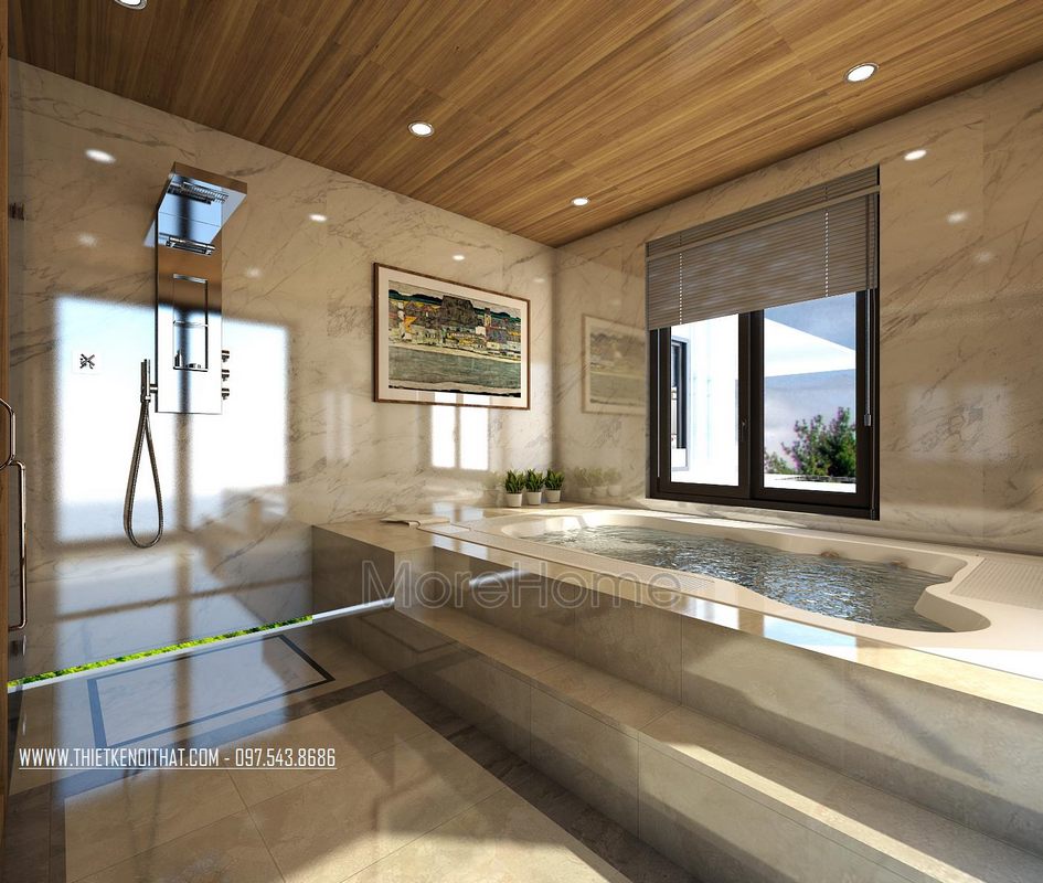 Thiết kế nội thất biệt thự Vinhomes Riverside Long Biên Hà Nội